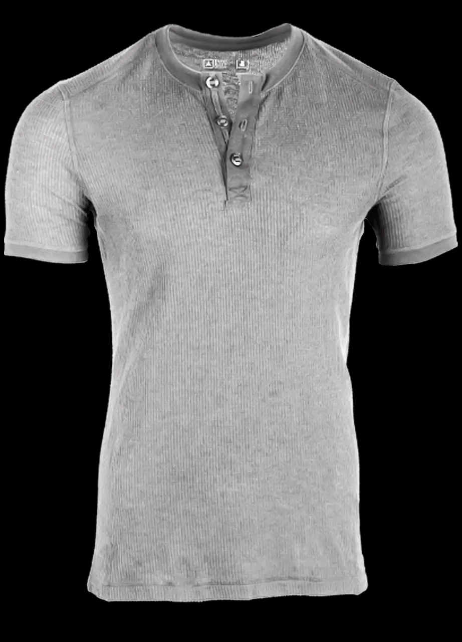 TAD Primer Cotton Henley Short Sleeve Ghost