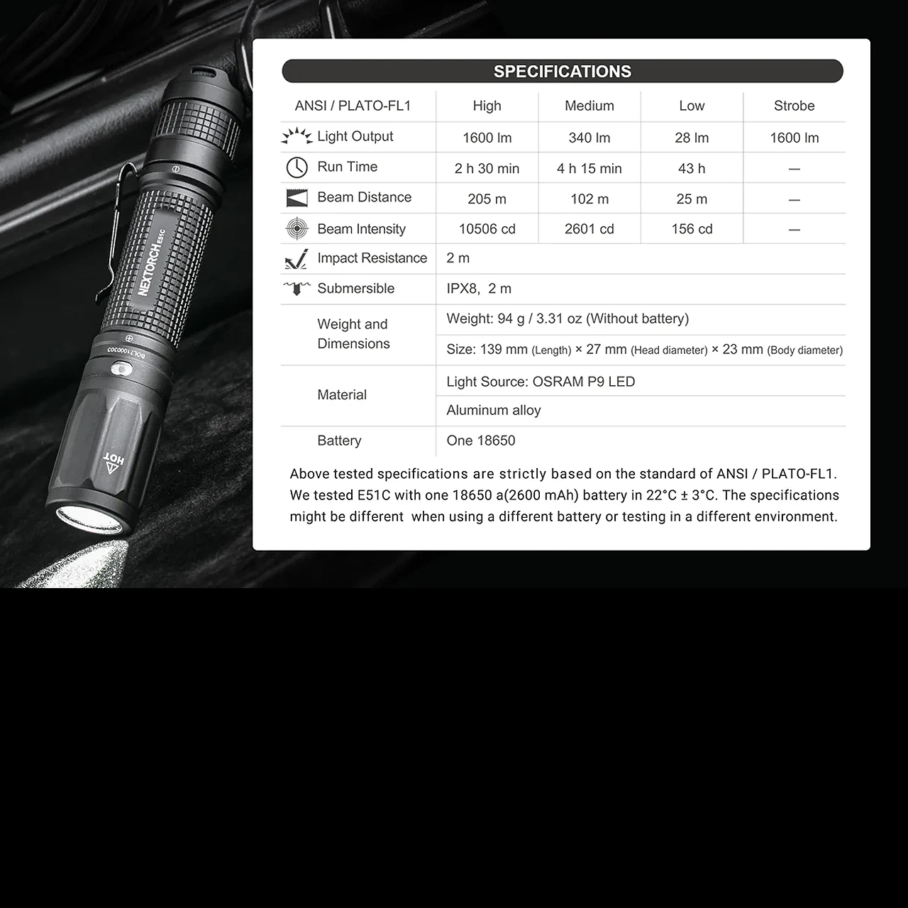 Nextorch E51C Rechargeable Pocket Flashlight - Image 6