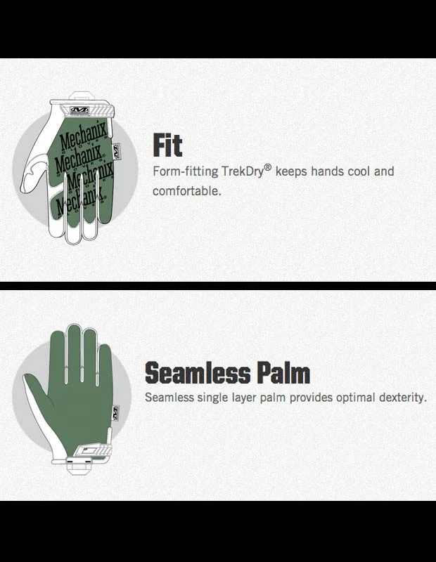 Mechanix Tactical Original Glove Wolf Grey - Image 3