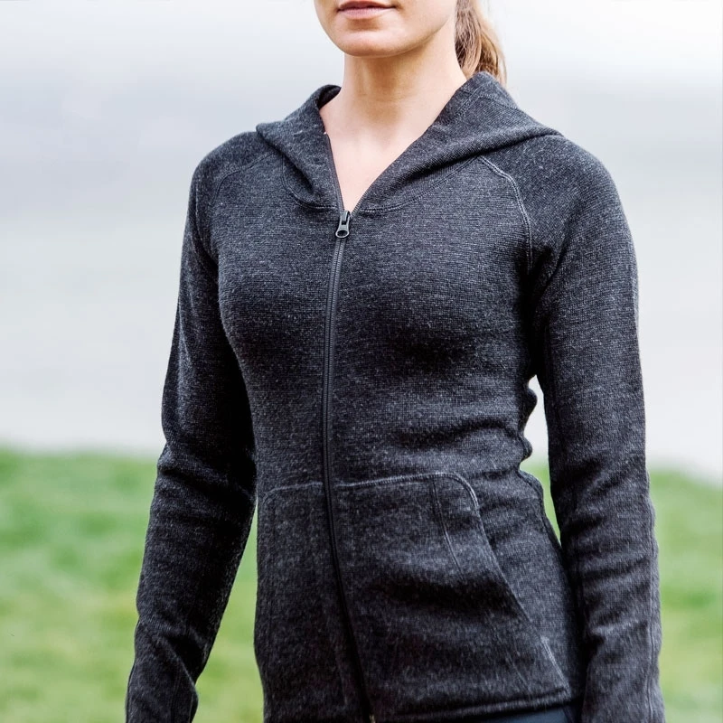 TAD Women Artemis Hoodie Heather Charcoal - Image 2