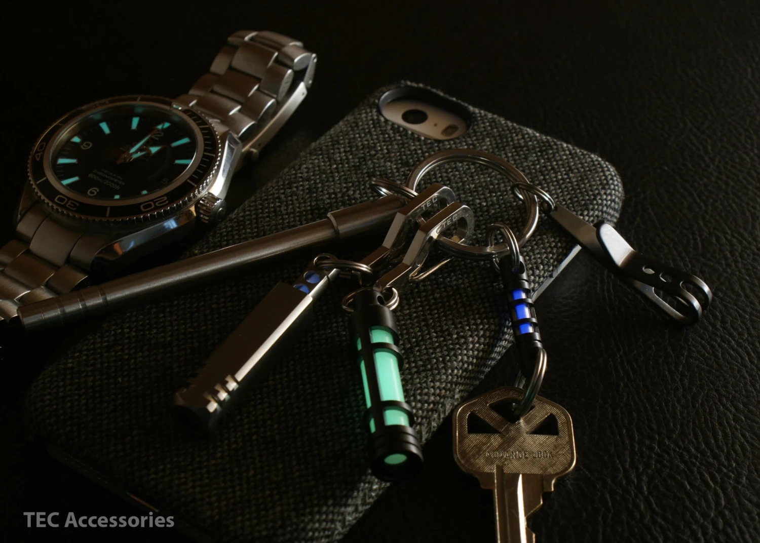 Tec Accessories Embrite Glow Fob Stainless Steel